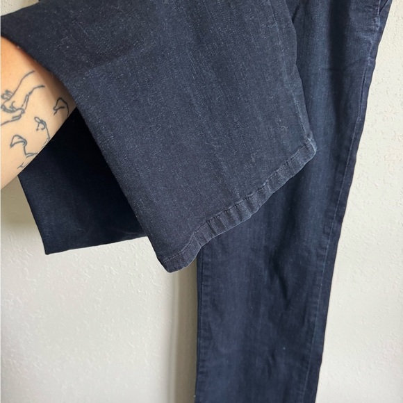 MNG by Mango Dark Wash Blue Denim Straight Leg Womens 12 Casual Stretch - Picture 3 of 7